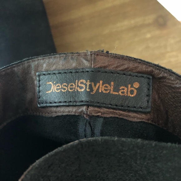 Diesel Stylelab black leather riding boots - Picture 4 of 7